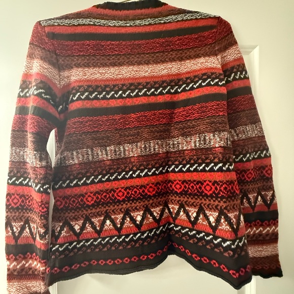 JOSEPH Red Print Crewneck Sweater - Picture 8 of 9